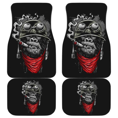 Badass Monkey Smoking Car Floor Mats