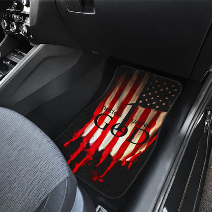One Nation Under God Proud American Flag Universal Printing Car Floor Mats