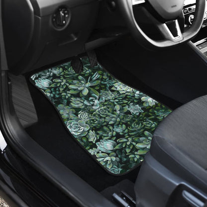 Flowers Succulent Car Floor Mats