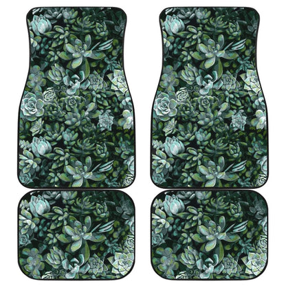 Flowers Succulent Car Floor Mats
