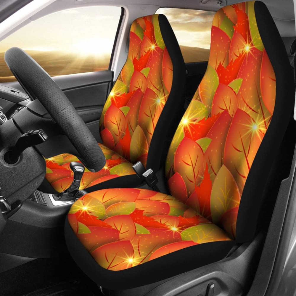 Fall In Autumn Leaves Car Seat Covers