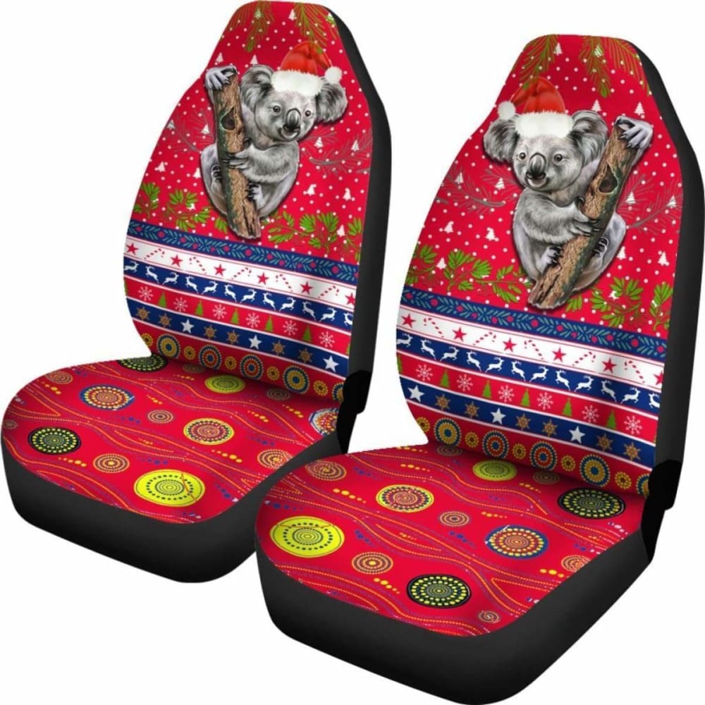 Australia Christmas Aboriginal Car Seat Covers Koala Version