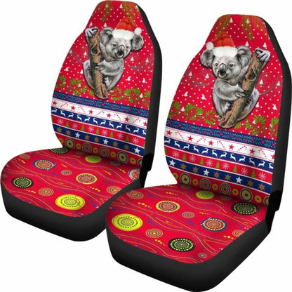 Australia Christmas Aboriginal Car Seat Covers Koala Version