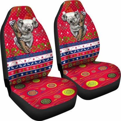 Australia Christmas Aboriginal Car Seat Covers Koala Version
