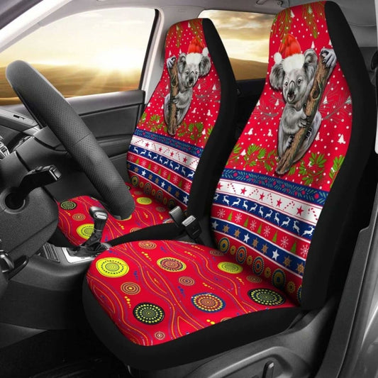 Australia Christmas Aboriginal Car Seat Covers Koala Version