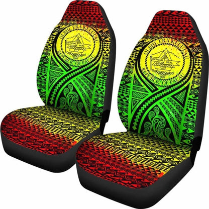 Palau Car Seat Cover - Palau Seal Polynesian Tattoo Reggae -