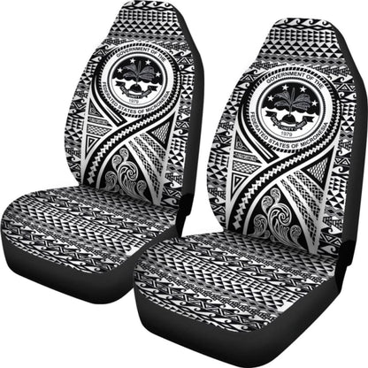 Fsm Car Seat Cover - F S M Seal Polynesian Tattoo Black -