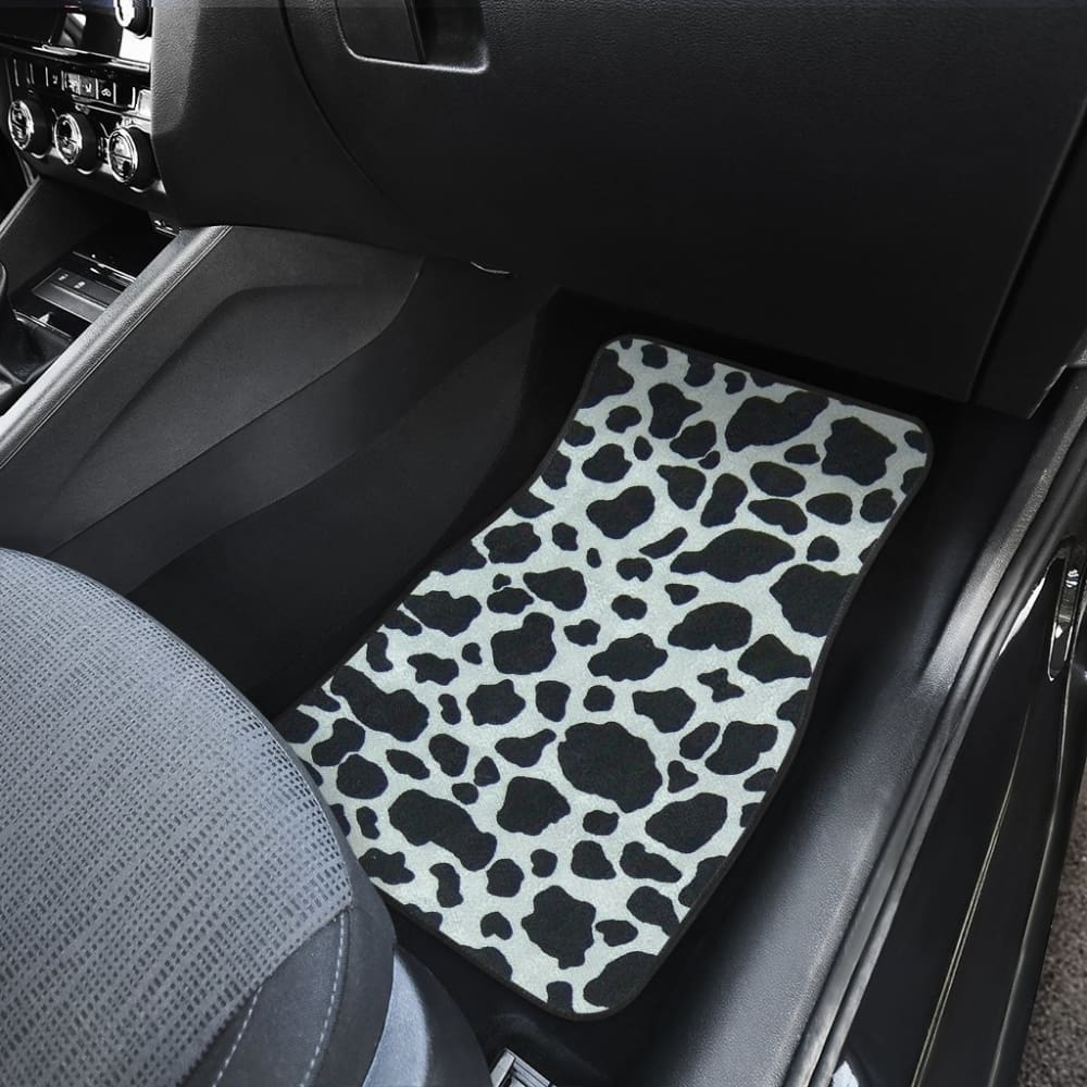 Cowhide Skin Print Car Floor Mats