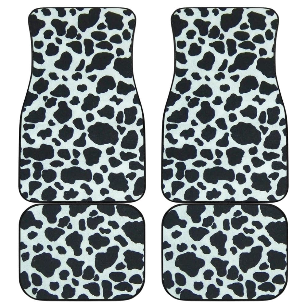 Cowhide Skin Print Car Floor Mats
