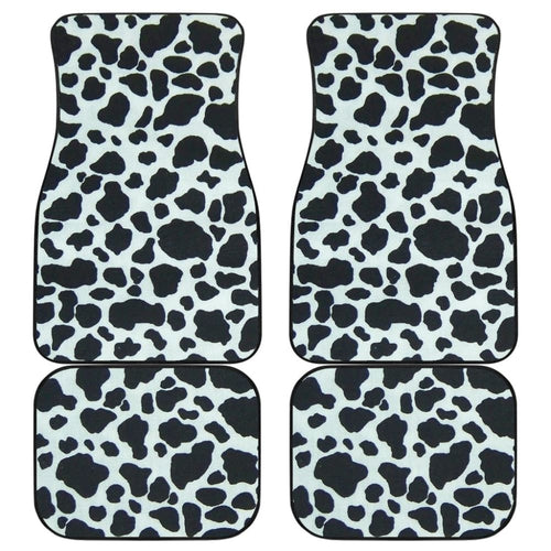 Cowhide Skin Print Car Floor Mats