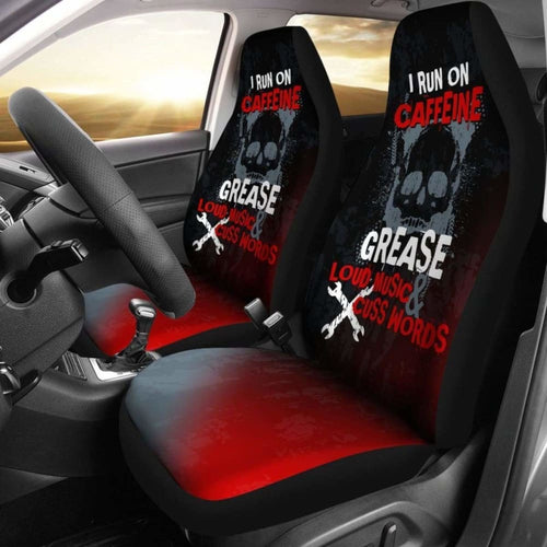 Caffeine Mechanic Car Seat Covers