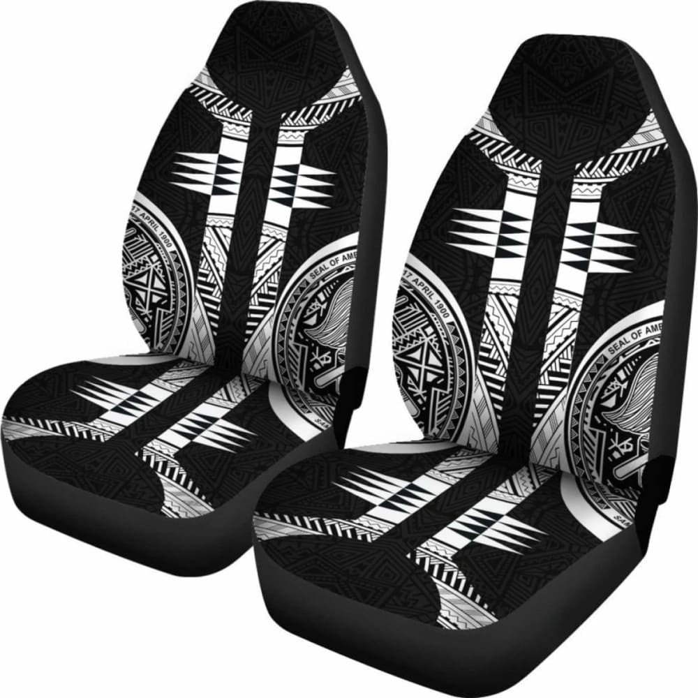 American Samoa Car Seat Covers - American Samoa Black Armor Tattoo -