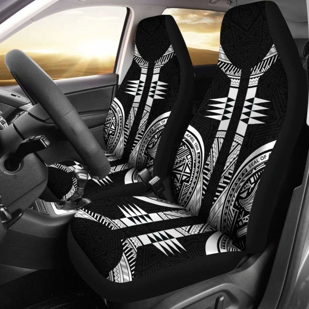 American Samoa Car Seat Covers - American Samoa Black Armor Tattoo -