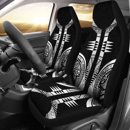 American Samoa Car Seat Covers - American Samoa Black Armor Tattoo -