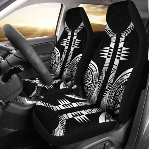 American Samoa Car Seat Covers - American Samoa Black Armor Tattoo -
