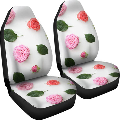 Pink Rose Design Car Seat Covers