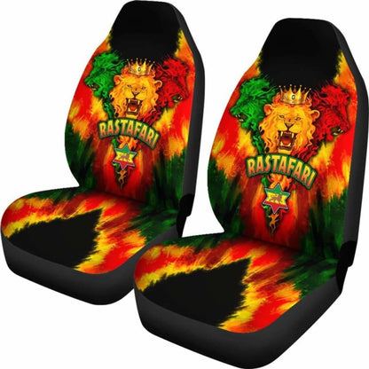 Rastafari Car Seat Covers - Lion Power -