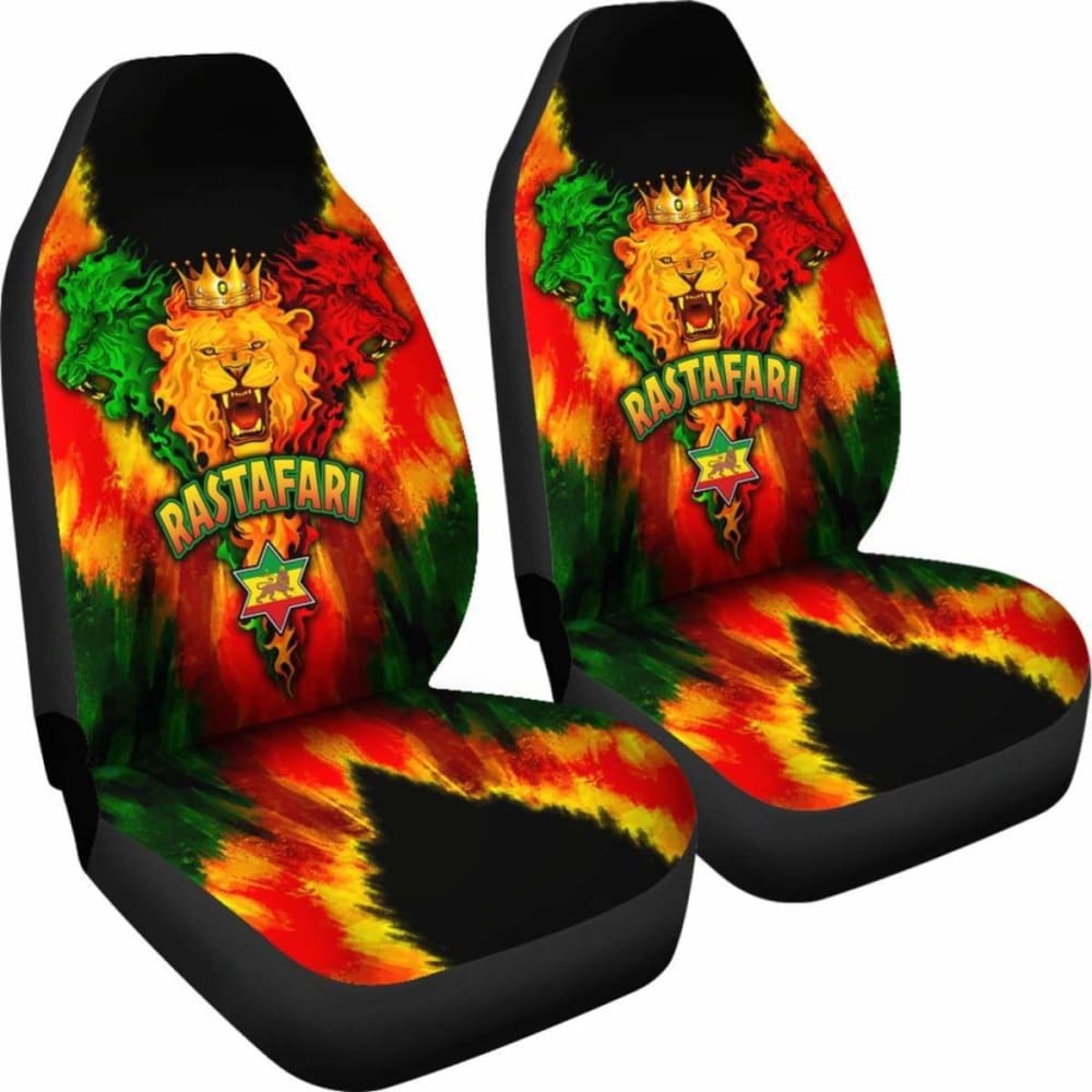 Rastafari Car Seat Covers - Lion Power -