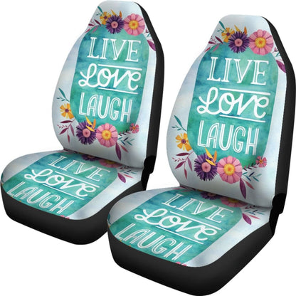Pattern Flowers Live Laugh Love Amazing Gift Ideas Car Seat Covers