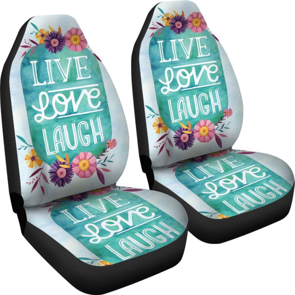 Pattern Flowers Live Laugh Love Amazing Gift Ideas Car Seat Covers