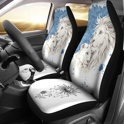 Sun And Moon Lion Car Seat Covers Meaningful Gifts Idea Custom Car Accessories