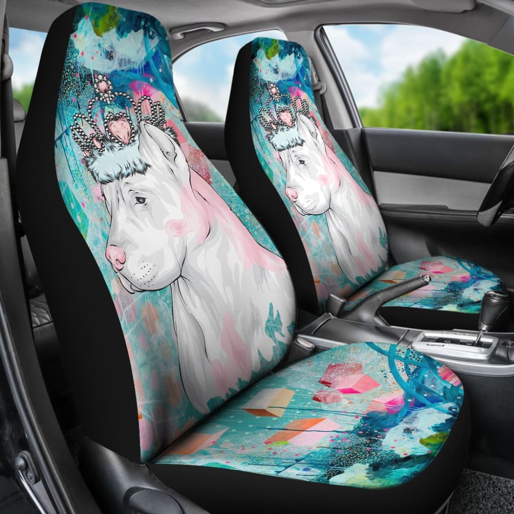 Awesome Gifts for Pitbull Lovers Royal Crown Pitbull Car Seat Covers