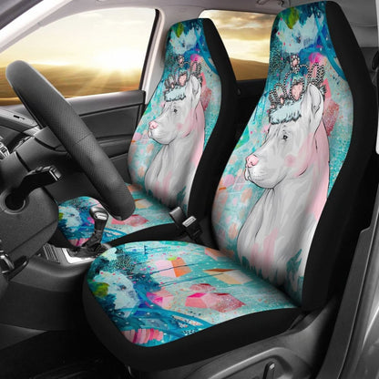 Awesome Gifts for Pitbull Lovers Royal Crown Pitbull Car Seat Covers