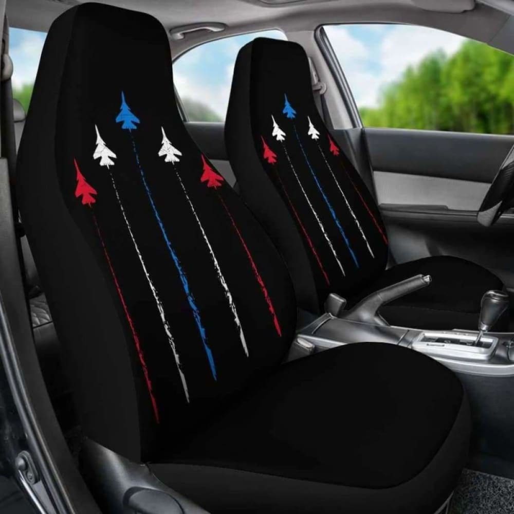 Patriotic Fighter Jets Car Seat Covers