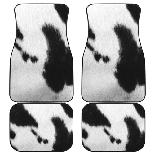 Cowhide Animal Print Car Floor Mats