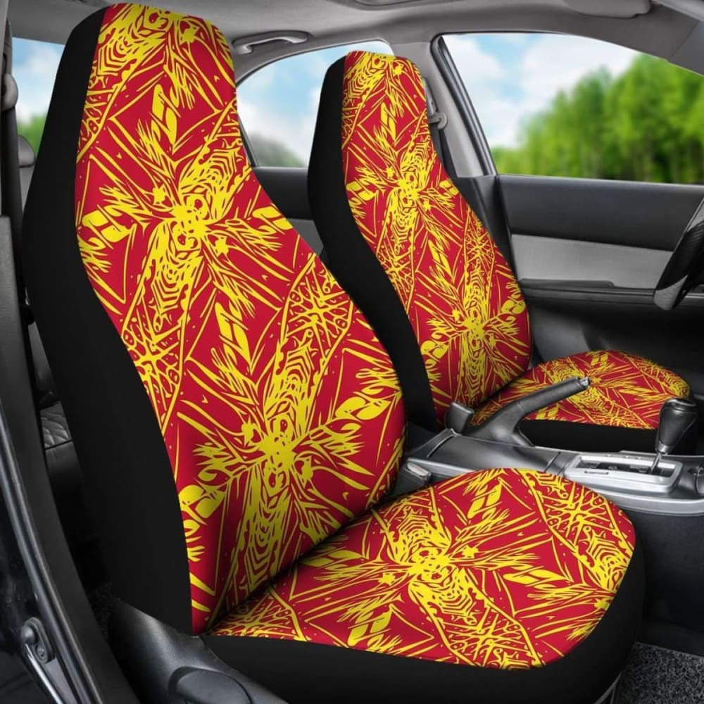 Polynesian Car Seat Cover - Polynesian Tattoo  -
