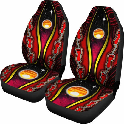 Australian \bCar Seat Covers - Australian Aboriginal Flags Symbolic Meaning -
