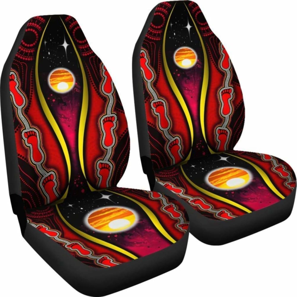 Australian \bCar Seat Covers - Australian Aboriginal Flags Symbolic Meaning -