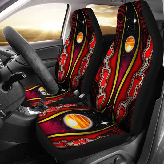Australian \bCar Seat Covers - Australian Aboriginal Flags Symbolic Meaning -