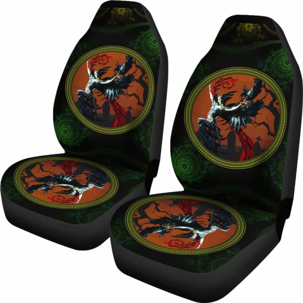 Celtic MorriGan Car Seat Covers Halloween Edition - Celtic Goddess
