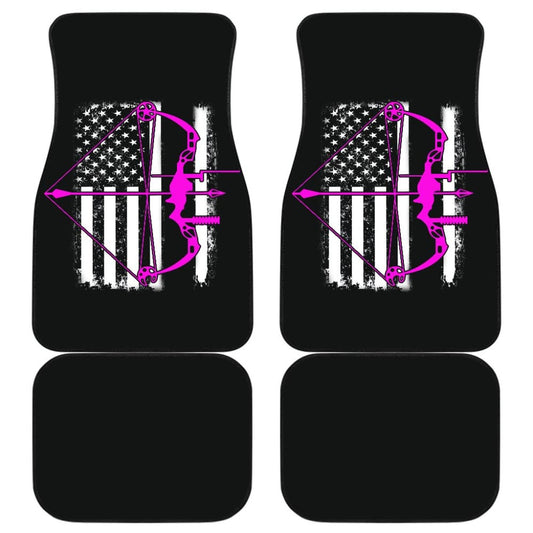 Pink Bow Hunter Flag Car Floor Mats Amazing Gift Ideas
