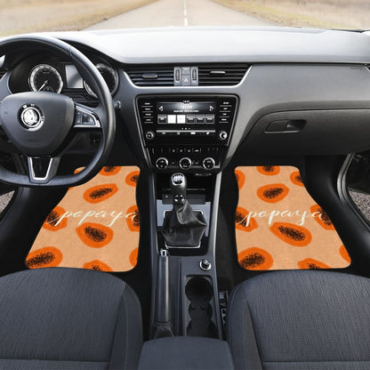 Papaya Fruit Platter Car Floor Mats