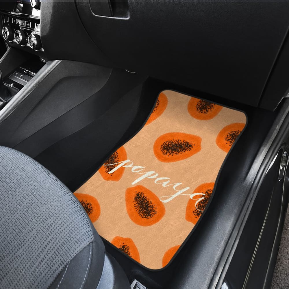 Papaya Fruit Platter Car Floor Mats