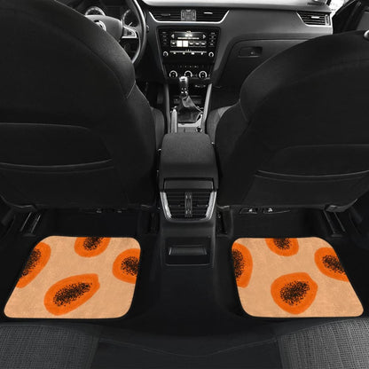 Papaya Fruit Platter Car Floor Mats