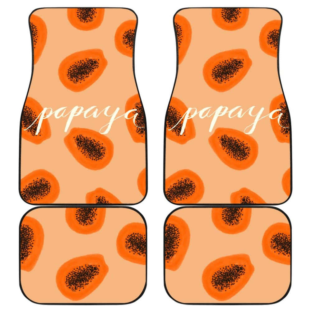 Papaya Fruit Platter Car Floor Mats