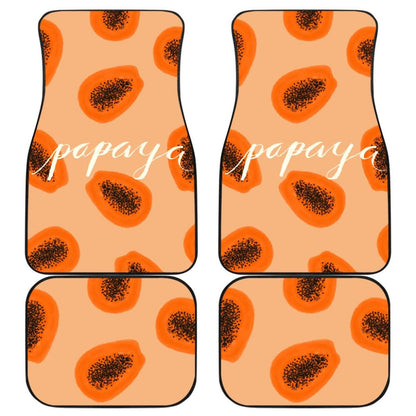 Papaya Fruit Platter Car Floor Mats