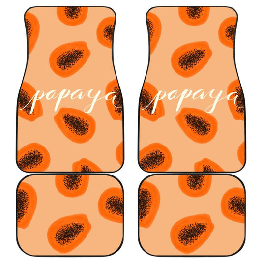 Papaya Fruit Platter Car Floor Mats