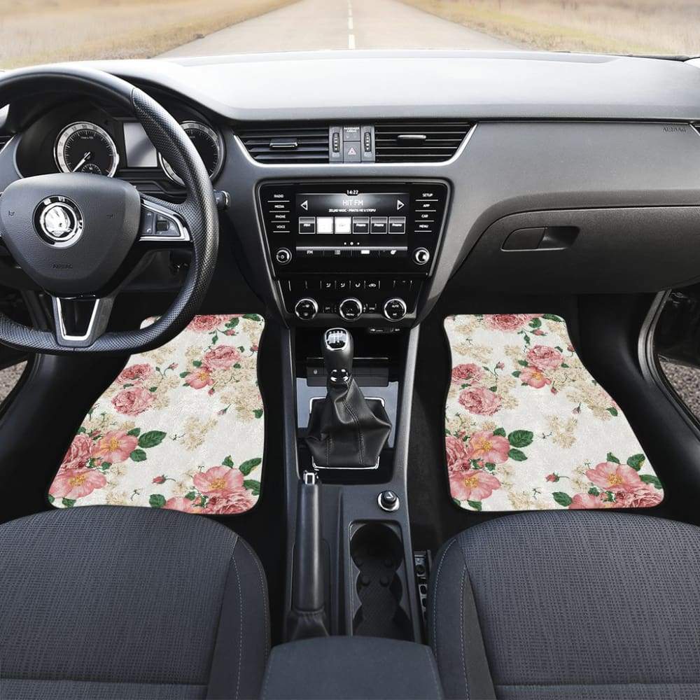 Amazing Rose Pattern Beautiful Car Floor Mats