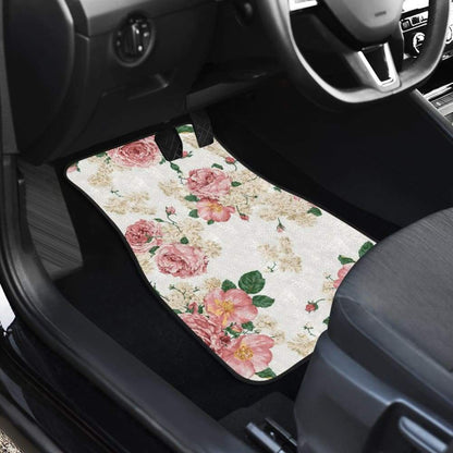 Amazing Rose Pattern Beautiful Car Floor Mats