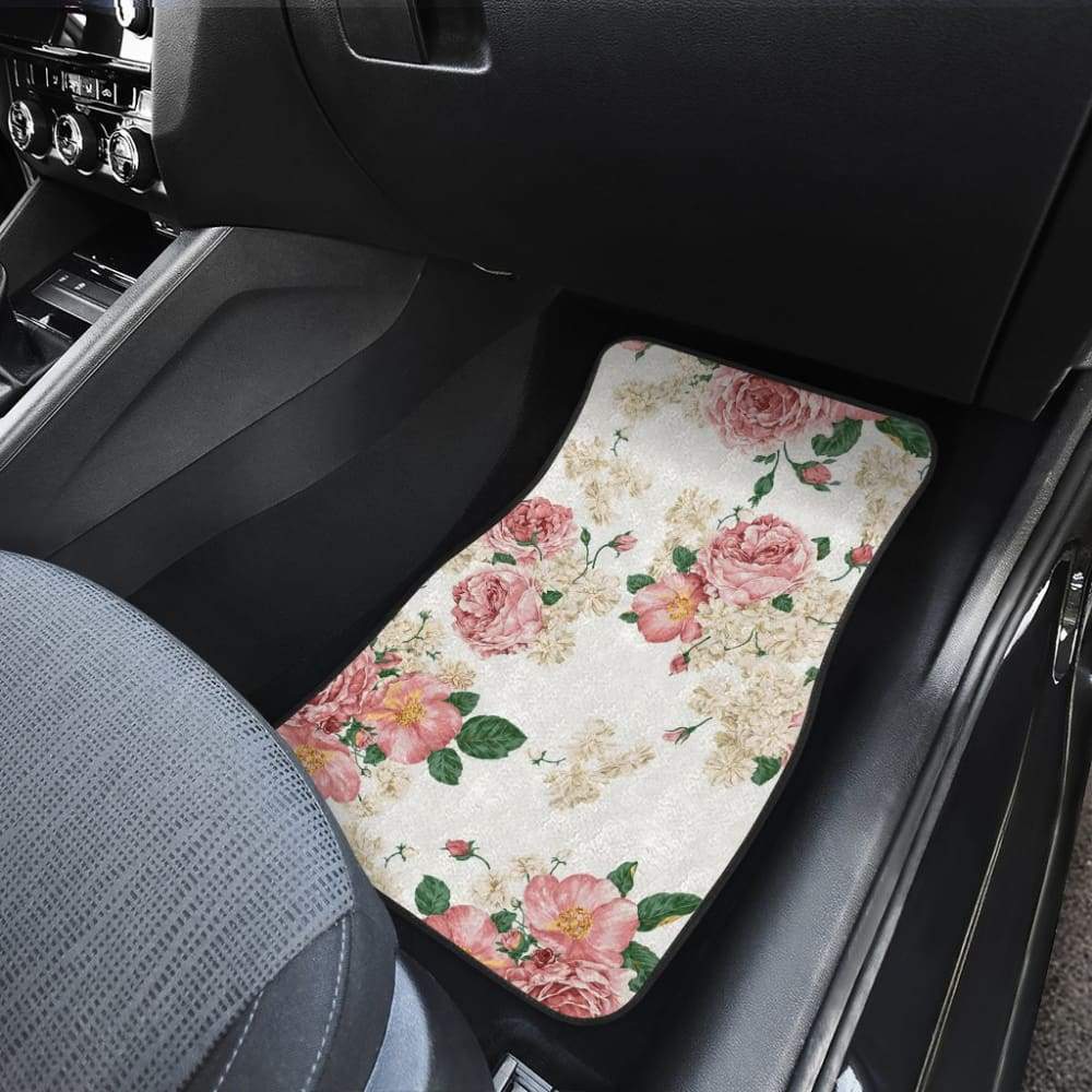 Amazing Rose Pattern Beautiful Car Floor Mats