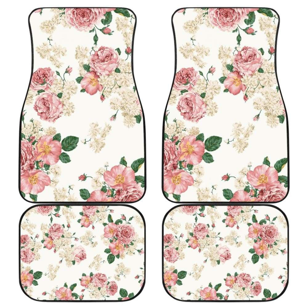 Amazing Rose Pattern Beautiful Car Floor Mats
