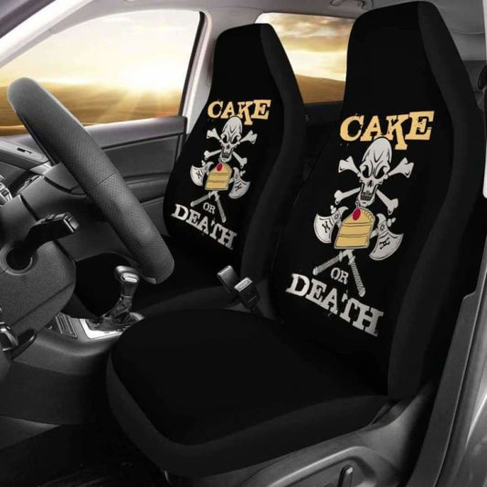 Cake Or Death Car Seat Covers