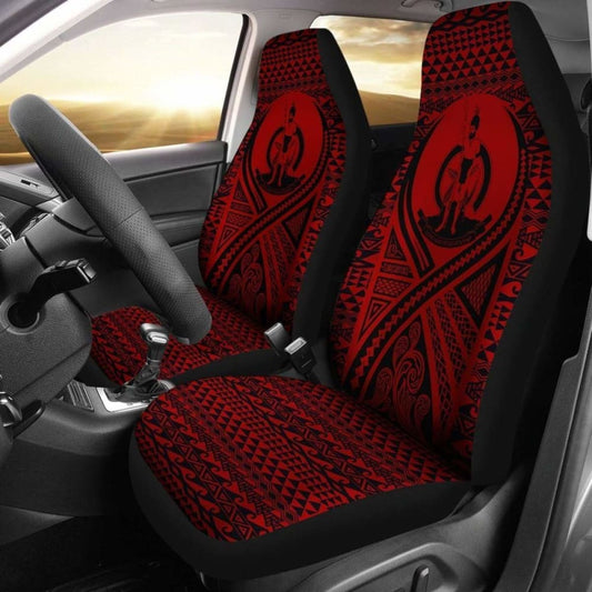 nuatu Car Seat Cover - nuatu Coat Of Arms Polynesian Tattoo Red -
