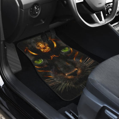 Premium Panther Awesome With Green Eyes Car Floor Mats