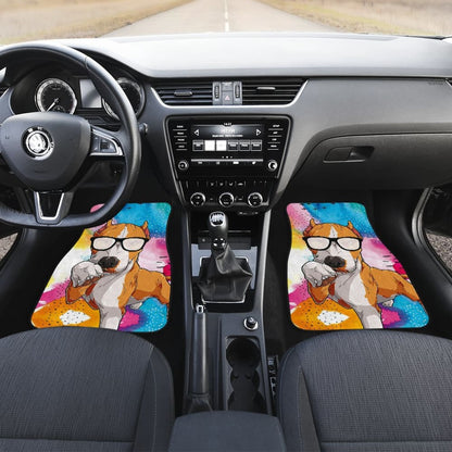 Funny Pitbull Amazing Gift For Pitbull Lovers Car Floor Mats