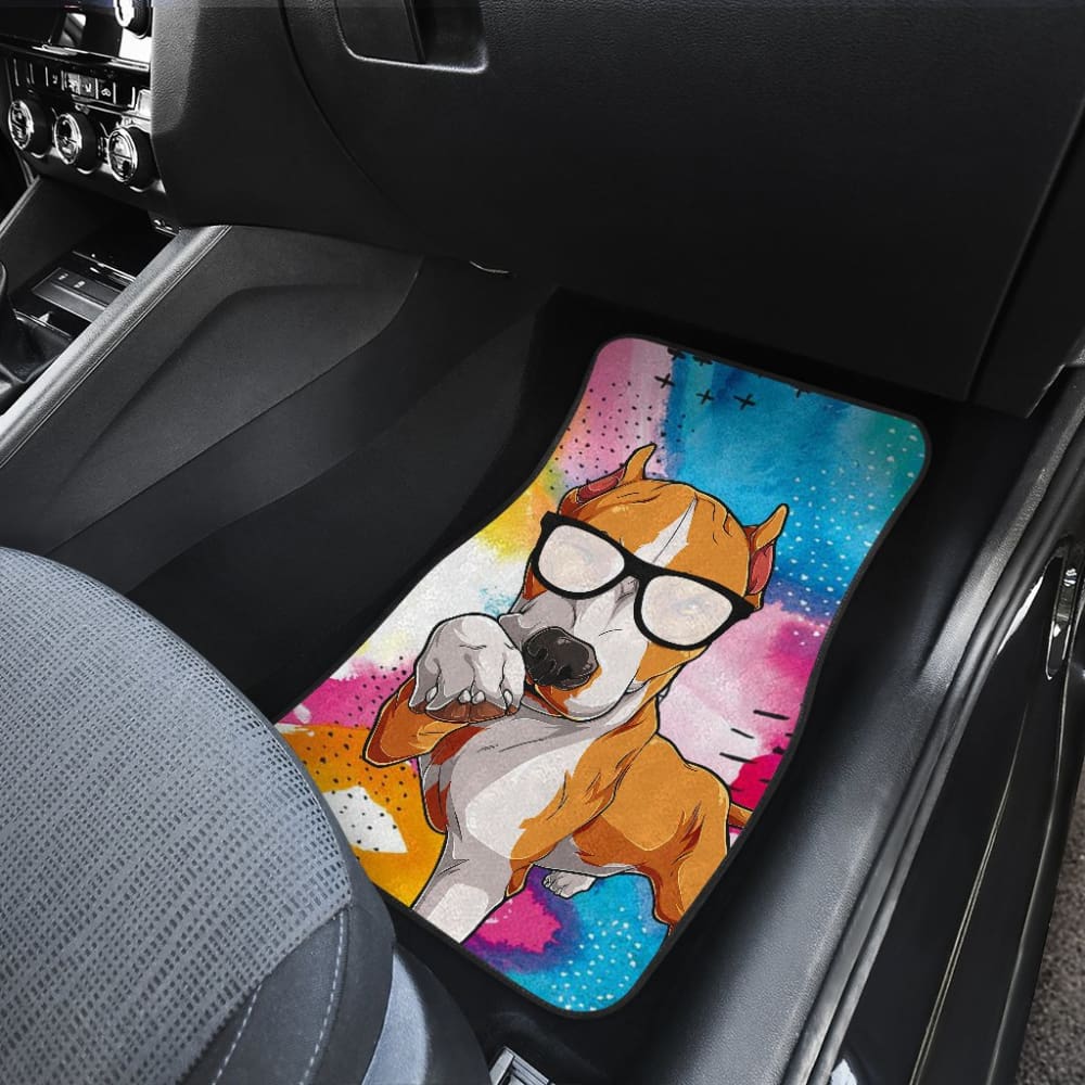 Funny Pitbull Amazing Gift For Pitbull Lovers Car Floor Mats
